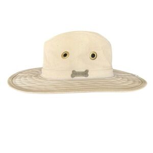 Driza-Bone Australia Tan Outback Safari Hat M Cotton Wide Brim Coastal Cowboy